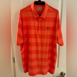 Men’s Under Armour Orange Polo sz 2XL